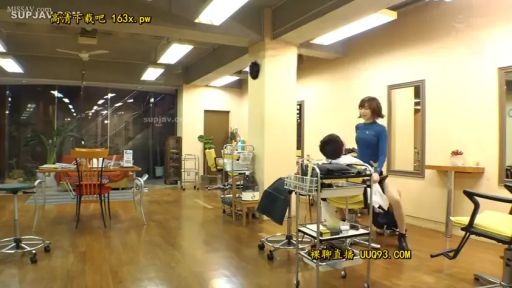 全景 · Smile · Straddle · bodysuit · Indoor sex · 理发店 · 理发椅 · 场景设定