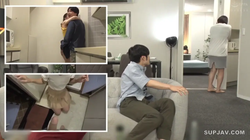 拥抱 · 休闲便服 · 画中画特写 · 公寓室内