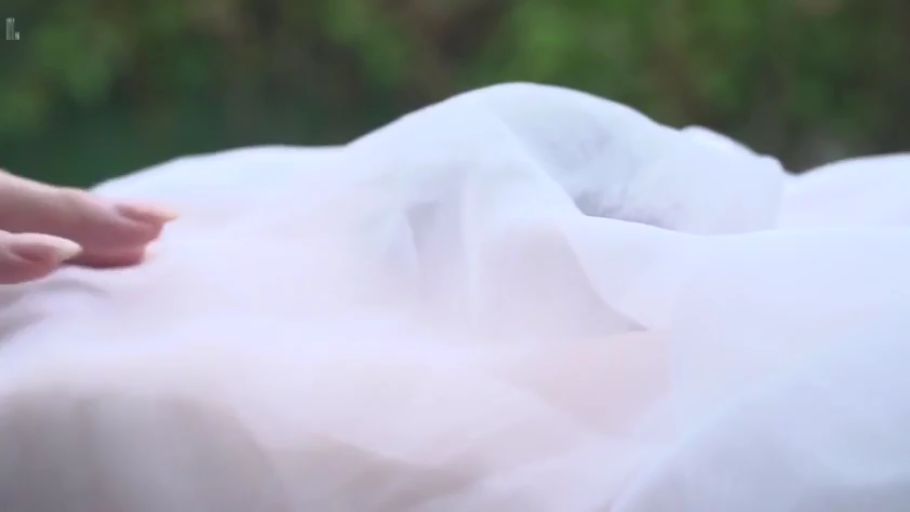 户外 · 手部特写 · 白色薄纱