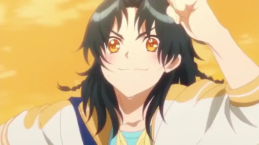 站立 · 注视 · 户外 · 运动外套 · 头部 · 动漫 · 自信