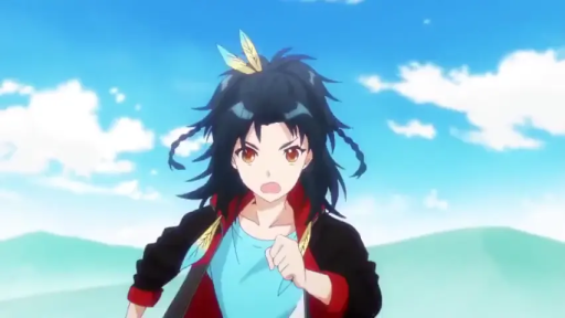 上半身特写 · 奔跑姿势 · 黑色夹克与蓝色T恤 · 户外草原 · 向前冲刺 · 愤怒大喊