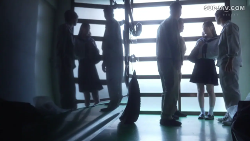 严肃 · 站立 · 制服 · 远景 · 多人 · 对峙 · 汽车 · 车库