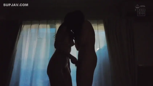 Indoor · Whole body · Fully nude · Stand · Kiss · Curtain · Silhouette