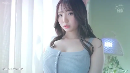 巨乳 · Standing Posture · Stare · 上半身 · Curtain · 室内窗边 · 清纯诱惑 · 蓝色紧身针织背心