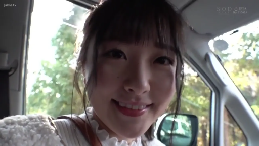 座り姿勢 · 顔部のクローズアップ · シートベルト · 白色荷叶边上衣 · 汽车内 · カメラを見て · 甜美笑容 · 日间