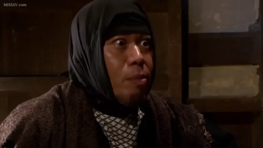 室内 · 面部特写 · 注视 · 男性 · 惊讶 · 正面 · 头巾 · 忍者装束