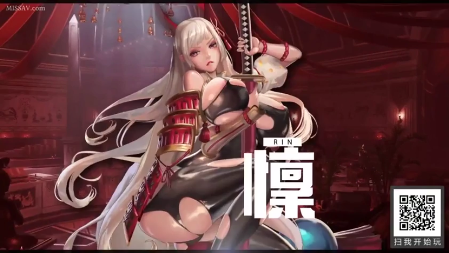 中景 · 性感盔甲 · 和式宫殿 · 蹲坐持剑