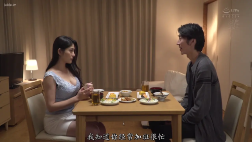 坐姿 · 中文字幕 · 上半身特寫 · 室内卧室 · 担忧 · 持物 · 礼品盒 · 浅蓝色蕾丝裙