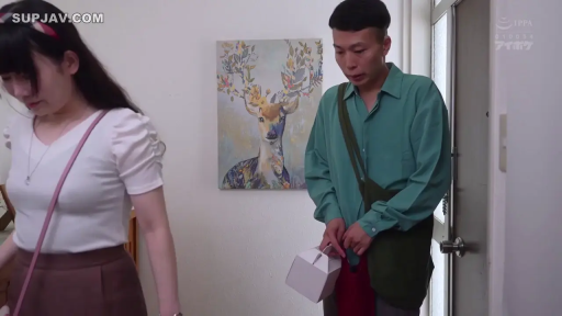 玄关 · 行走 · 咖啡色长裙 · 全景 · 提物 · 蛋糕盒 · 日常生活 · 平常