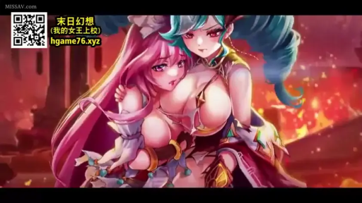 巨乳特写 · 拥抱姿势 · 二次元动漫 · 幻想风格暴露装 · 玄幻场景 · 女性间亲密行为 · 挑逗诱惑表情