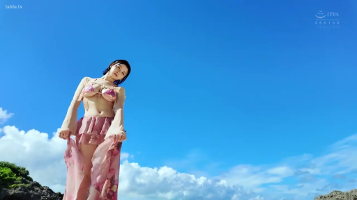 中景 · 罩衫 · 站立 · 漫步 · 开朗 · 蓝天白云 · 沙滩