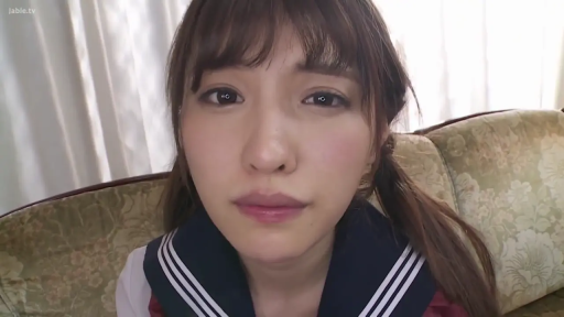 室内 · 坐姿 · 委屈 · 脸部特写 · 沙发 · 凝视 · 水手服 · 双马尾