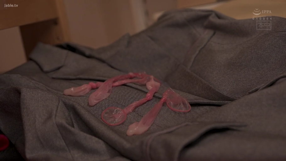 Indoor · Used condom · Item Close-up · Gray suit jacket · Afterwards · Messy Scene