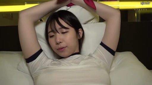 卧室 · 迷离 · 湿身 · 捆绑 · 上半身特写 · 仰卧举手 · 湿透的体操服 · 红色绸带