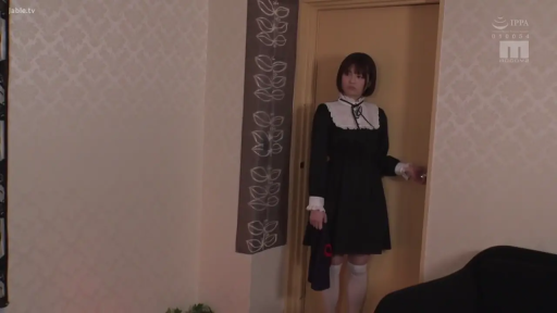 室内 · 站立 · 全景 · 开门 · メイド服 · ドア · 警惕