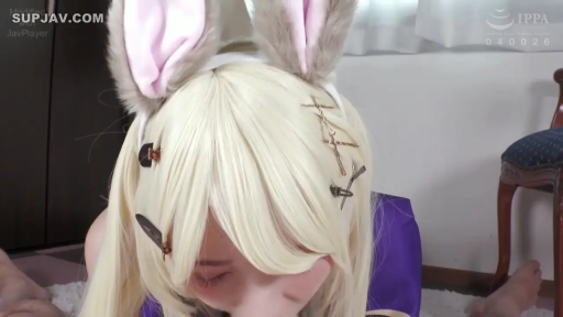 Indoor · 第一视角 · oral sex · Close your eyes · 头部特写 · Bunny ear headband · Kneel down · 角色扮演服