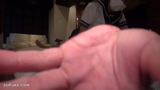 性交 · 卧室 · 床 · 阴部 · 开腿 · 学生服 · 男伴