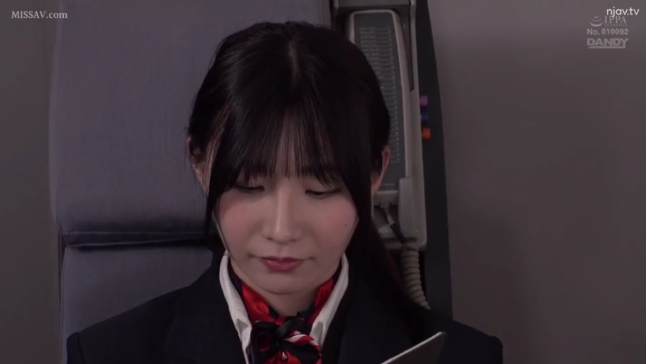 坐姿 · 面部特写 · 飞机客舱 · 空姐制服