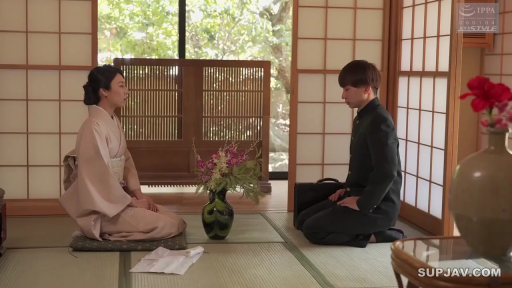 严肃 · 和室 · 远景 · 花瓶 · 家庭伦理 · 剧情交代 · 相对跪坐 · 和服与学生装