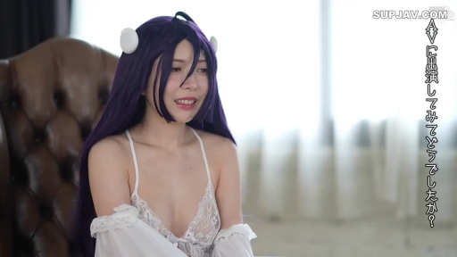 卧室 · 迷离 · 仰卧 · 面部特写 · MissAV水印 · 紫色蕾丝睡裙 · 受孕喘息
