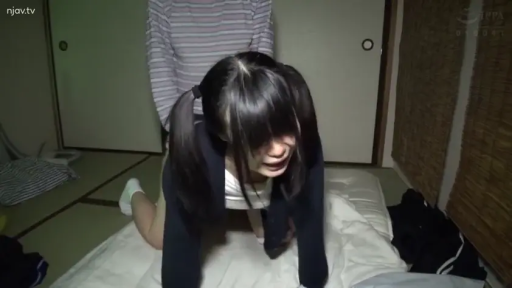 sexual intercourse · Japanese-style room · 张口 · 后入式 · Twin tails · Close-up of expression · 深色开衫 · 布团床垫