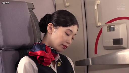 座り姿勢 · 半身特写 · 空姐制服 · 飞机机舱