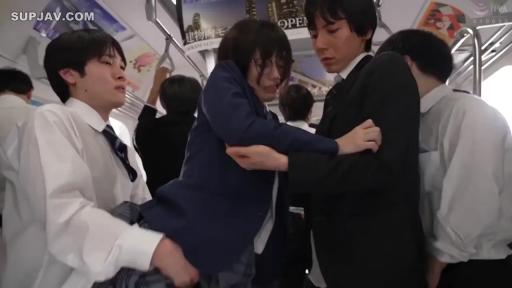 站立 · 中景 · 扶手 · 学生制服 · 痛苦 · 电车 · 痴汉剧情 · 猥亵行为