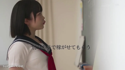 Serious · Classroom · Stand · Gaze · 黑板 · Sailor suit · 短发 · Side face