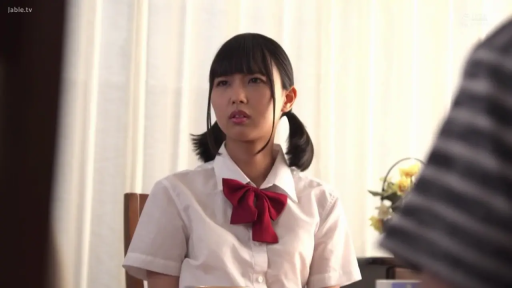 Indoor · Sitting Posture · Half-body · Observation · Student school uniform · Dissatisfaction · 扎双马尾