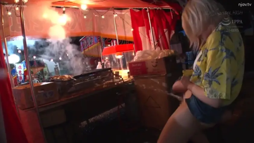 Standing Posture · Hawaiian shirt · Outdoor · 下半身 · 灯笼 · Night market stall · 户外性爱