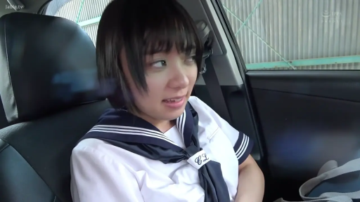 坐姿 · 脸部 · 羞涩 · 车内 · JK制服 · 短发 · 安全带 · 侧望