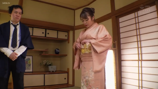 Serious · 跪坐 · 水印 · 和服 · Japanese-style room · 屏风 · Serve