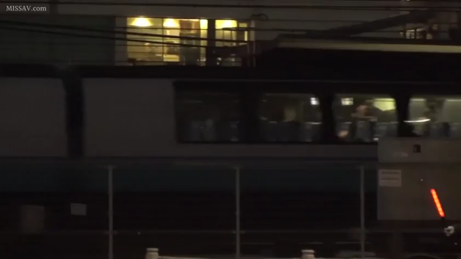 远景 · 静止 · 不可见 · 夜间 · 车站 · 火车