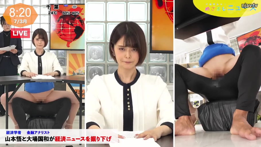 OL装 · 办公桌 · 面部特写 · 跨坐 · 隐忍 · 有码 · 演播室 · 播报中性爱