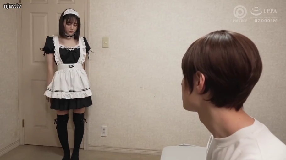 全身 · 卧室 · 站立 · 黑丝 · 羞涩 · 女仆装 · 进门 · 房门