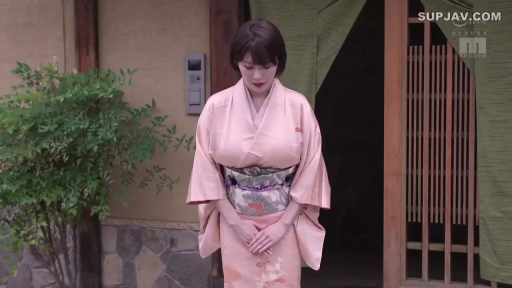 Whole body · Stand · 短发 · Serene · 粉色和服 · 鞠躬 · 日式建筑