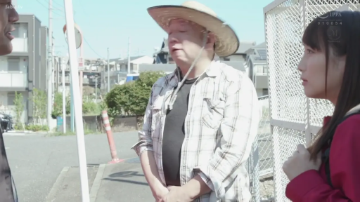 站立 · 中景 · 自然 · 剧情 · 交流 · 户外 · 草帽 · 格子衫