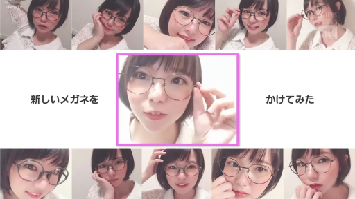 室内 · 面部特写 · 自拍 · 白色蕾丝衫 · 眼镜控 · 可爱 · 戴眼镜 · 圆框眼镜