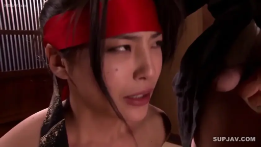 顔部のクローズアップ · 口交 · 和室 · 跪き姿勢 · 忍者服