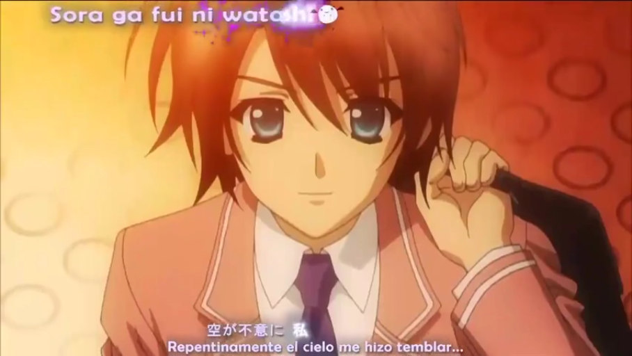 室内 · 校服 · 微笑 · 面部特写 · 注视 · 书包 · 动漫 · 肩扛包