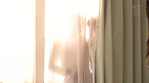 站姿 · 白色衬衫 · 远景 · 窗帘 · 模糊 · 窗边 · 窥视 · 逆光