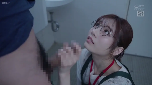 眼镜 · 局部马赛克 · 跪姿 · 面部特写 · 洗手间 · 口交行为 · 职业装与围裙 · 仰视期待表情