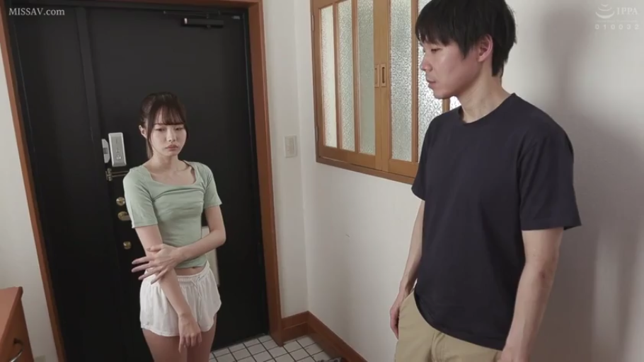 交谈 · 全身 · 忧郁 · 站立 · 休闲装 · 居家 · 玄关 · 门铃