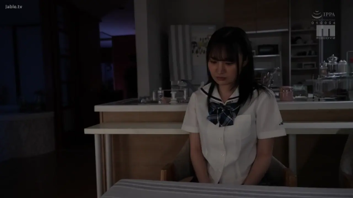 坐姿 · 沉思 · 忧郁 · 中景 · 厨房 · JK制服 · 吧台 · 黑发