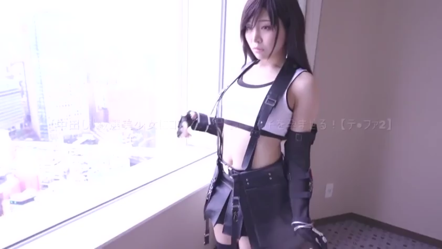 憂鬱 · 中景 · 摆拍 · 黑长直 · 室内窗前 · 侧站 · 战术手套 · 蒂法COS装