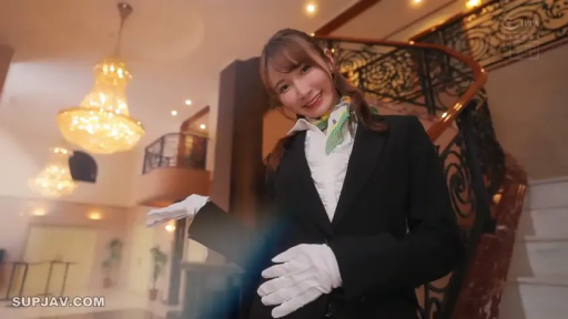 全身 · 站姿 · 白手套 · 微笑 · 酒店大厅 · 職業裝 · 白手套 · 欢迎姿势