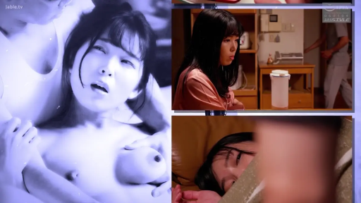 揉乳 · 全裸 · 寝室 · 胸部のクローズアップ · ベッド · 陶醉 · 躺卧 · 拼接図