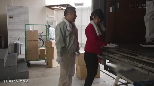 站立 · 中景 · 平静 · 纸箱 · 职场 · 仓库 · 工作服 · 搬运