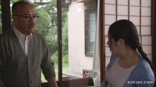 会話 · 真剣 · メガネ · 站立 · 半身 · ニットセーター · 老少 · 日式居室