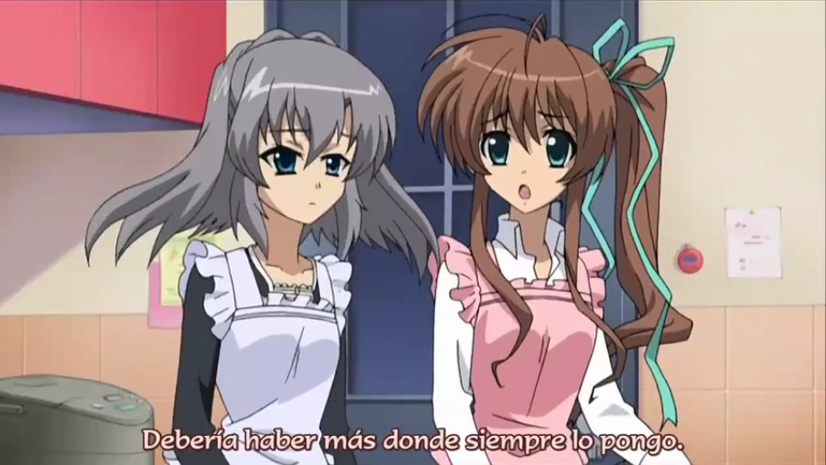 室内 · 会話 · 站立 · 中景 · 惊讶 · エプロン · 电饭煲 · 动漫